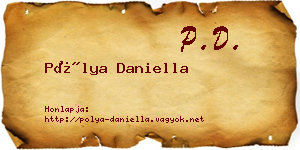 Pólya Daniella névjegykártya